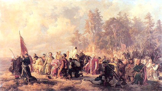 The prayer of the Bar Confederates before the Battle of Lanckorona