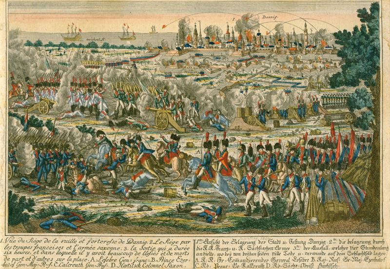 An image of the Free City of Gdansk under Napoleon in 1807