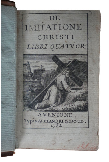 The Imitation of Christ by Thomas Kempis, Miniature Edition, 1752