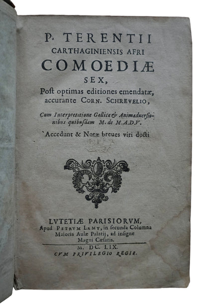 An Early Manuscript Witness to the Contemporary Reception of Molière: Terence's Comedies, 1659