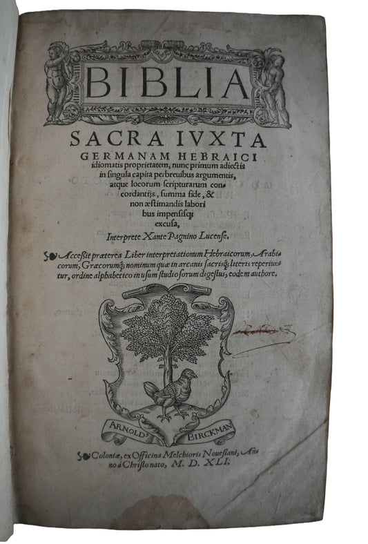 A 1541 Catholic Bible with Protestant Marginalia
