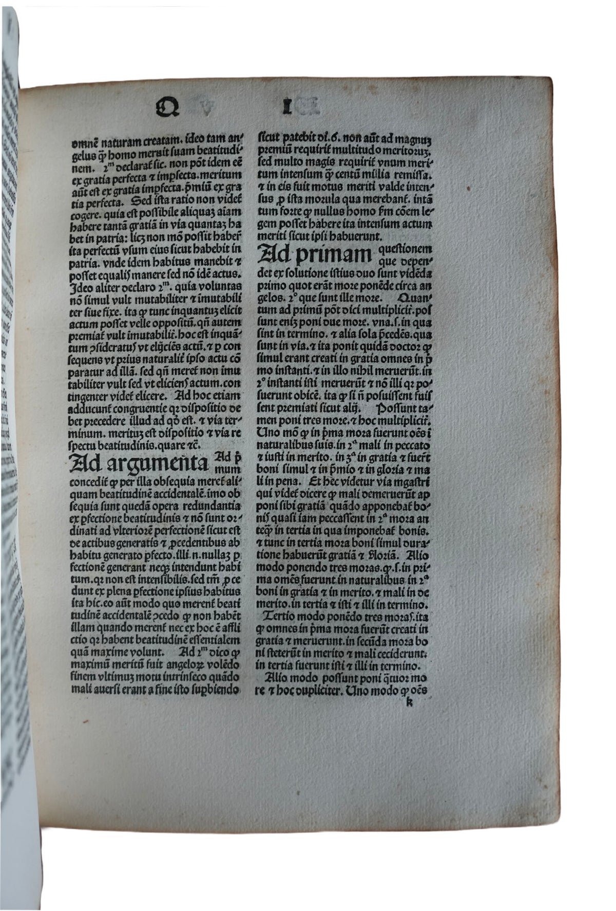 Duns Scotus on Creation, Free Will and the Human Soul, Venice, 1481