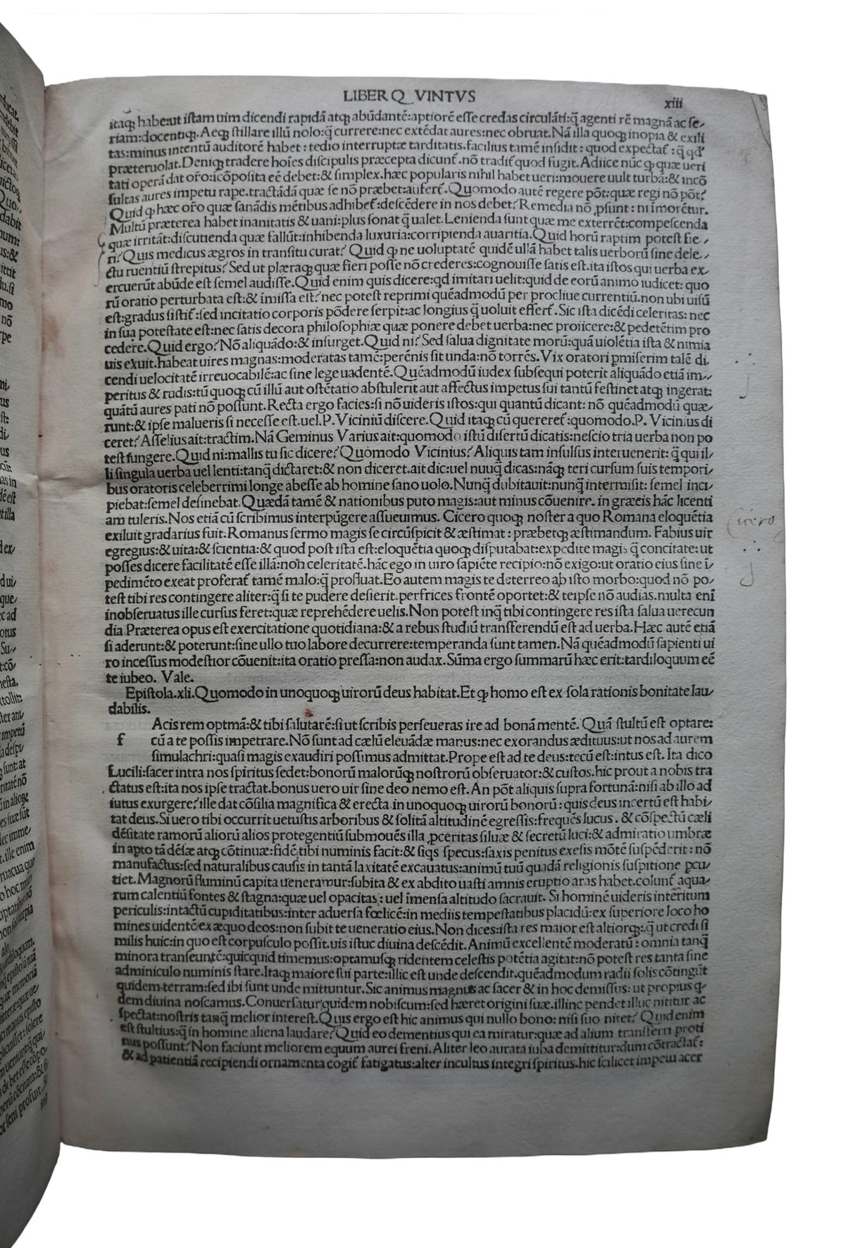Seneca on Stoicism, Life and Virtue: A Venetian Incunable of 1492