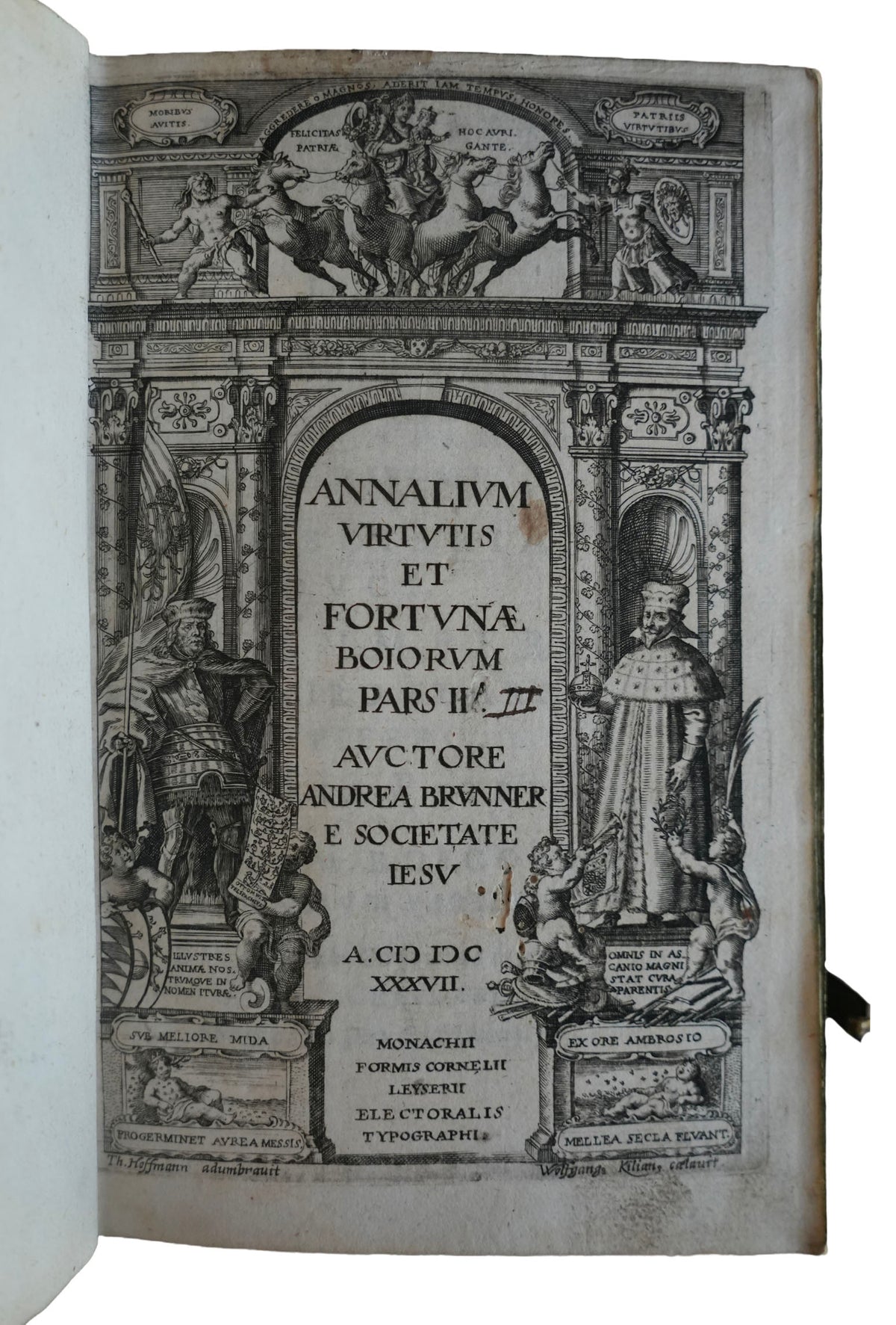 A Rare Complete Set of Andreas Brunner's History of Bavaria, 1626-1637