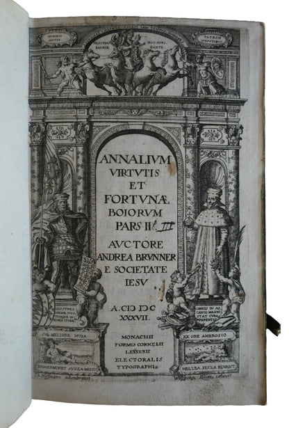 A Rare Complete Set of Andreas Brunner's History of Bavaria, 1626-1637