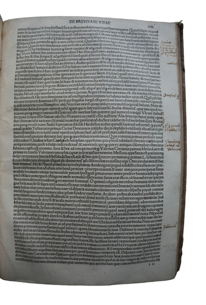 Seneca on Stoicism, Life and Virtue: A Venetian Incunable of 1492