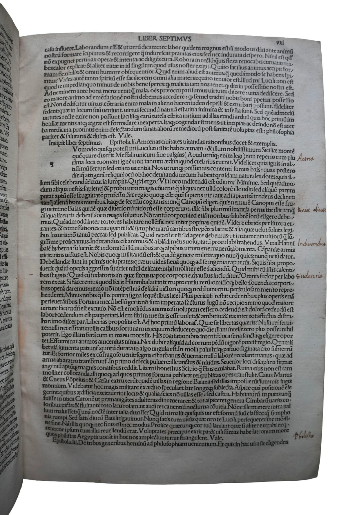 Seneca on Stoicism, Life and Virtue: A Venetian Incunable of 1492