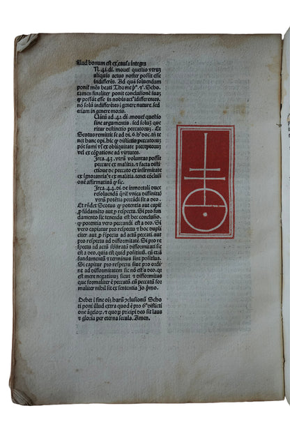 Duns Scotus on Creation, Free Will and the Human Soul, Venice, 1481