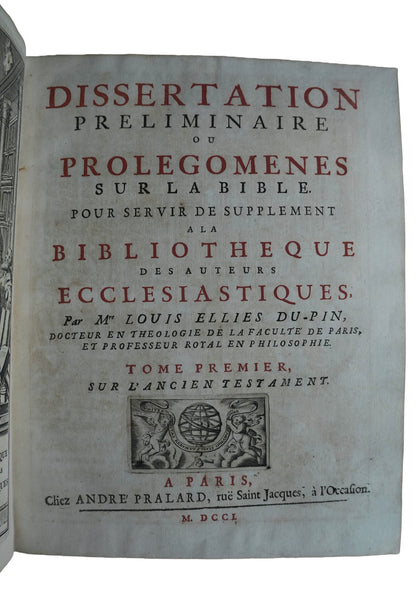 Historia Kościoła i Ojcowie Kościoła Du Pina, 1688–1701