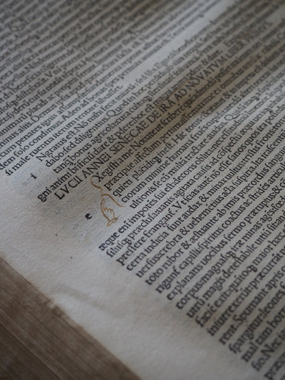 Seneca on Stoicism, Life and Virtue: A Venetian Incunable of 1492