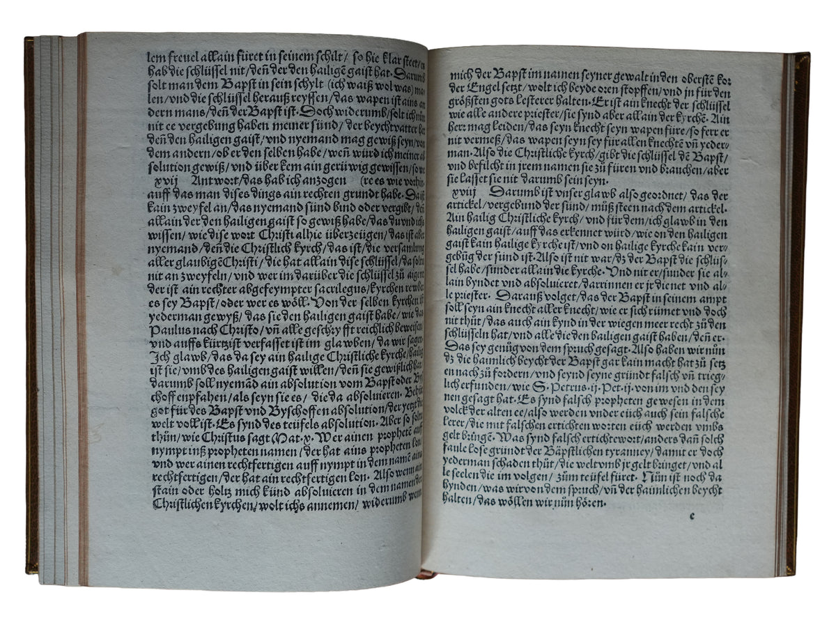 Martin Luther at Wartburg: A Rare 1522 Tract on Confession and Papal Authority
