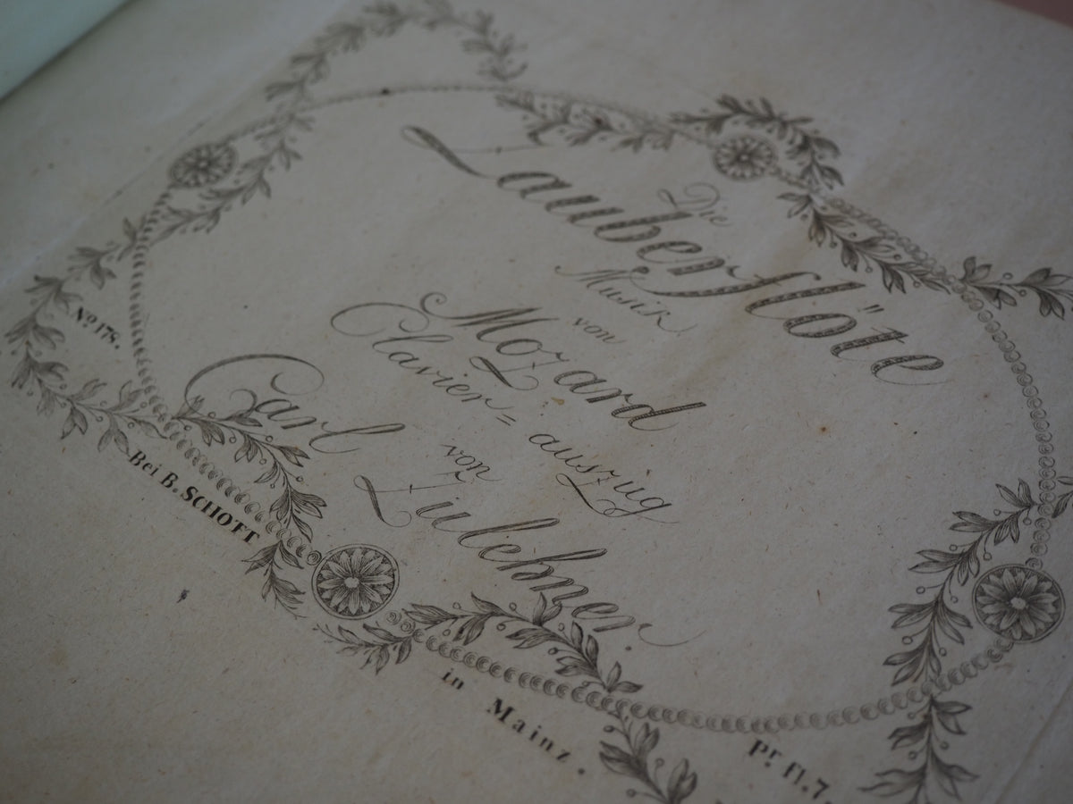 Mozart’s Magic Flute: A Fine Early Copy from the First Years of its Reception, c. 1794–5